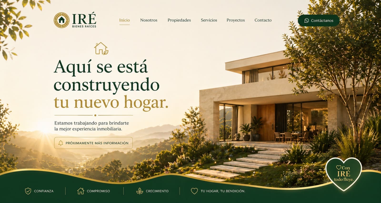 IRÉ Bienes Raíces — Aquí se está construyendo tu nuevo hogar.
